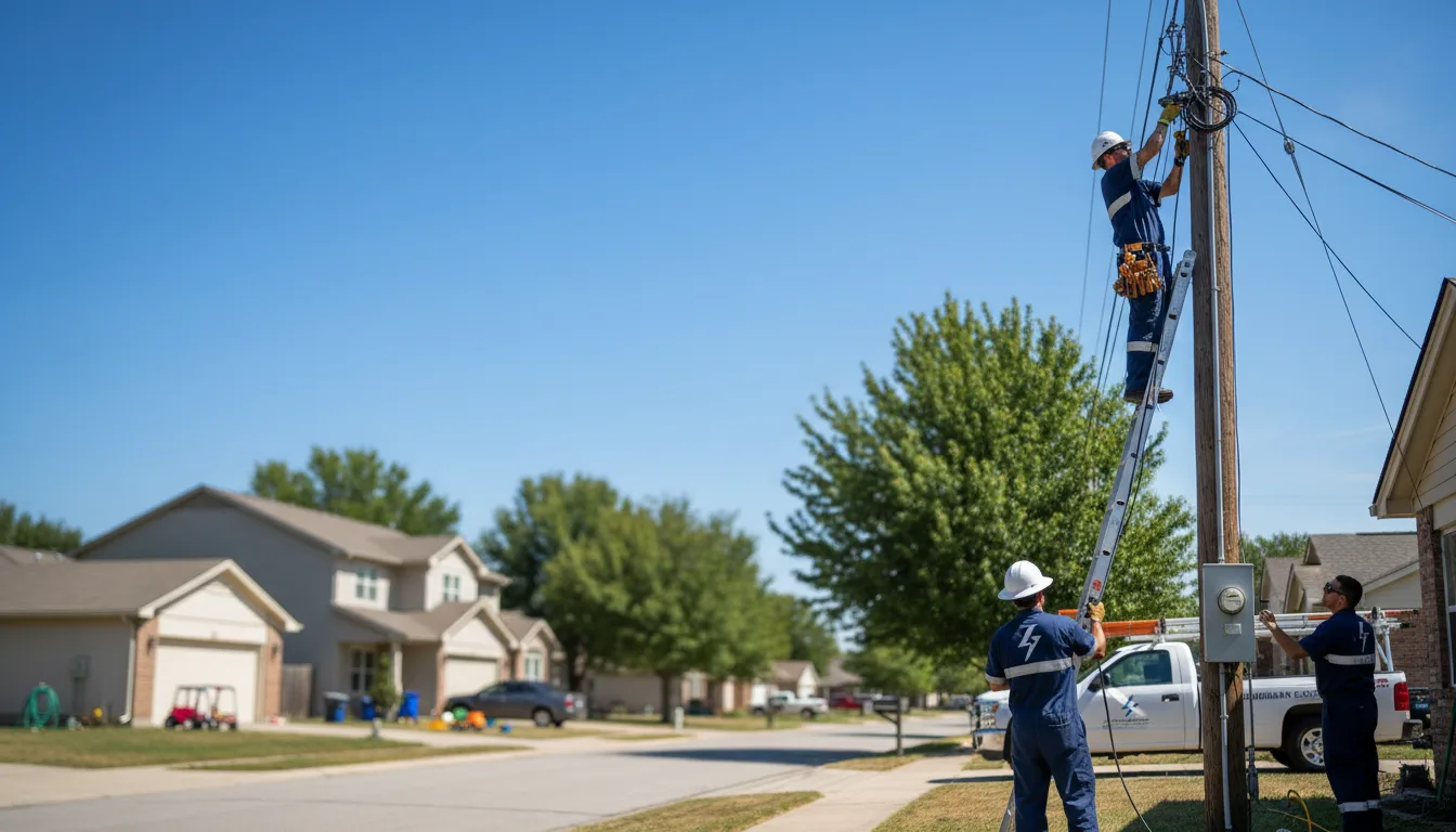 Residential electrician providing installation services in Wheeler, MI